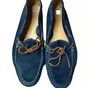 Cole Haan Navy Blue Suede Men’s Driver Loafer Classic.